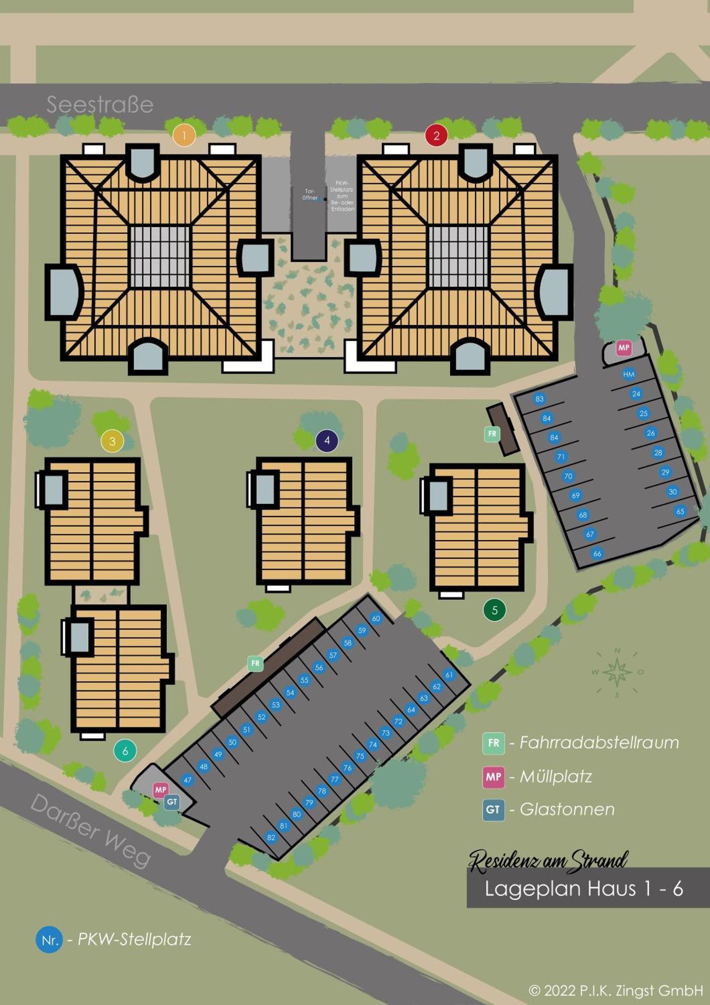 Residenz Am Strand Wohnung 5-73 Цингст Екстер'єр фото